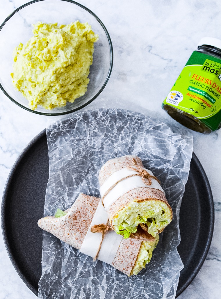 Recette | Garniture aux oeufs au fromage et aux fleurs d'ail | Le Petit Mas