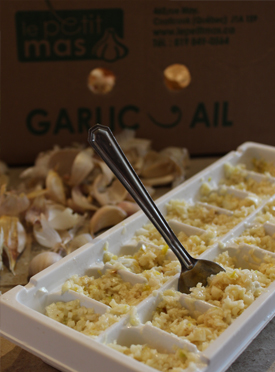 Recette de Purée d'ail du Québec congelée Le Petit Mas  - Recette fleurs d'ail du Québec et ail du Québec Le Petit Mas