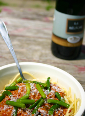 Recette de Spaghetti à la fleur d'ail fraîche - Recette fleurs d'ail du Québec et ail du Québec Le Petit Mas